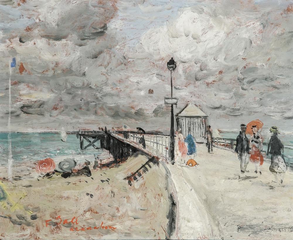 Appraisal: FRAN OIS GALL FRENCH HUNGARIAN - ON THE BOARDWALK AT