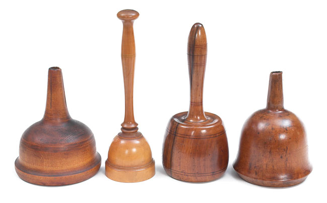 Appraisal: Shaker items group of four including a quilting smoother mallet