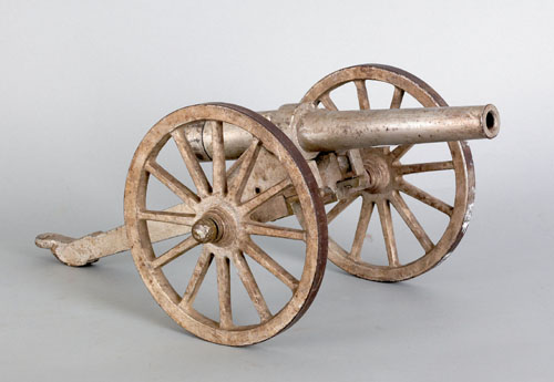 Appraisal: Cast iron signal cannon l