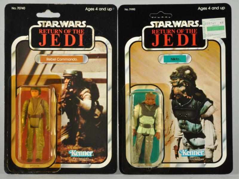 Appraisal: Lot of Star Wars Carded Figures Description Return of the