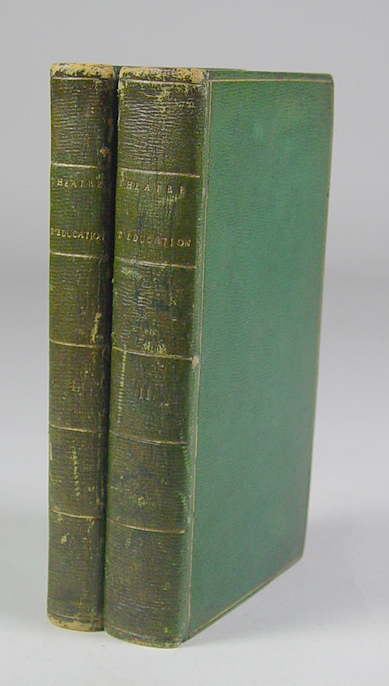 Appraisal: Set of Two Volumes of Fore Edge Painted Books Theatre