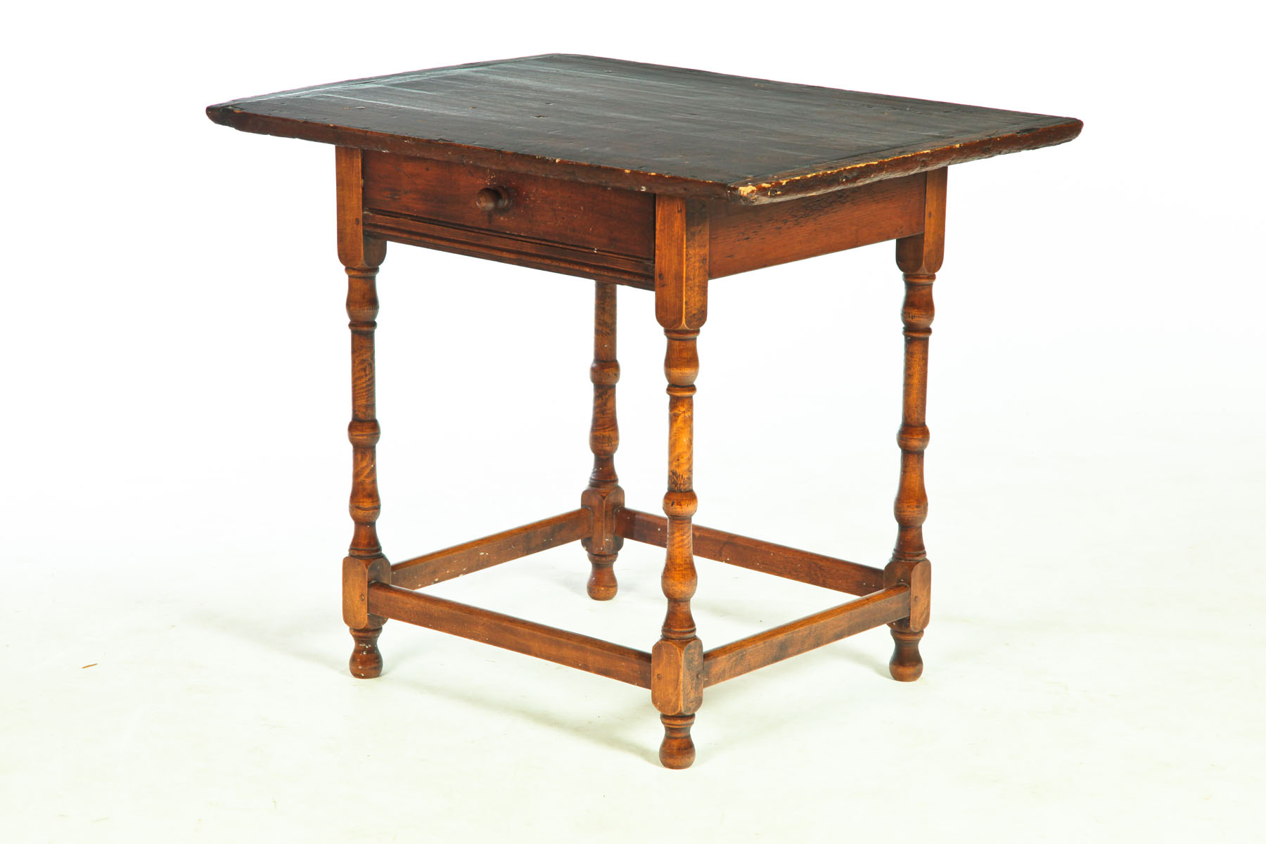 Appraisal: QUEEN ANNE-STYLE TAVERN TABLE Comprised of antique elements Turned legs