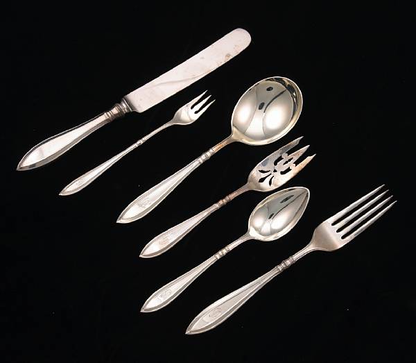 Appraisal: A sterling flatware setGorham Mfg Co Providence RIPortsmouth monogrammed G