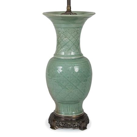 Appraisal: Chinese Celadon Glazed Porcelain Vase Estimate -