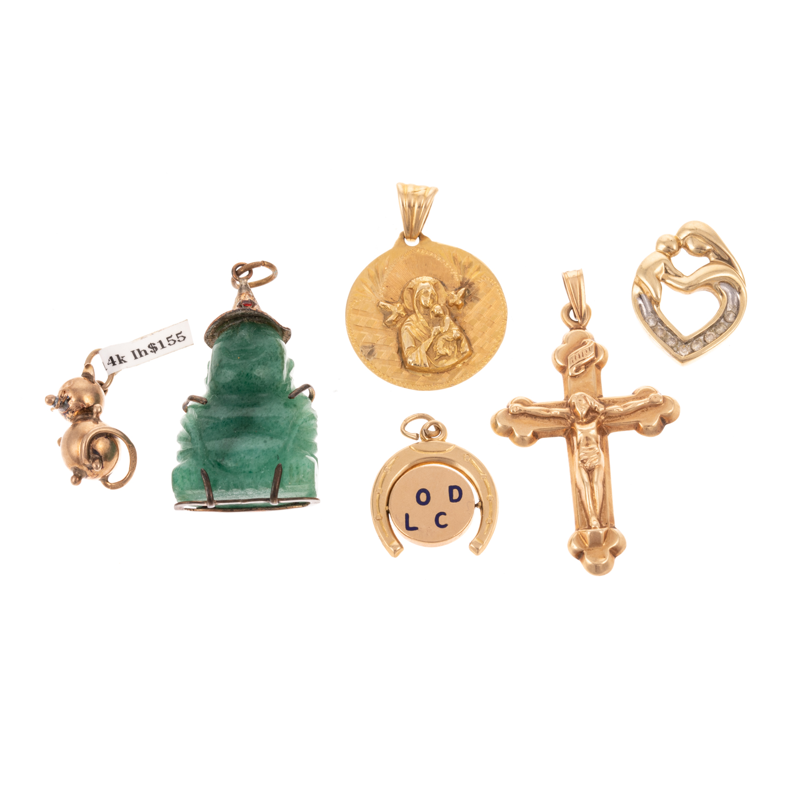 Appraisal: AN ASSORTMENT OF CHARMS IN GOLD Including K yellow gold