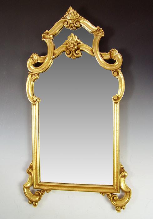 Appraisal: LA BARGE ITALIAN MADE GILT MIRROR '' X ''