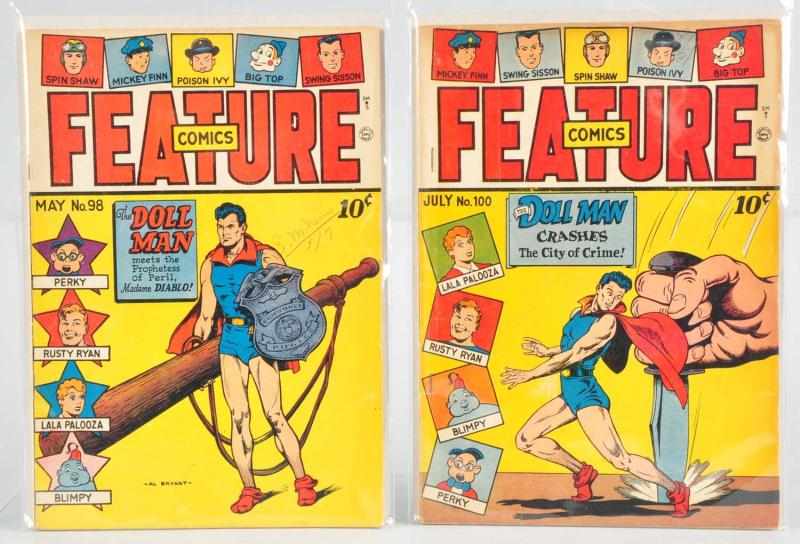 Appraisal: Lot of Feature Comics Description This lot includes two issues