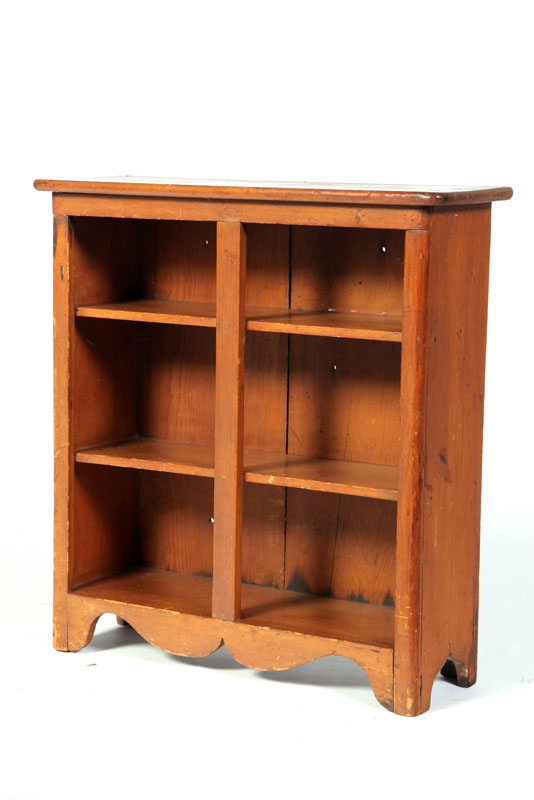 Appraisal: SMALL CABINET American late th-early th century pine Small open