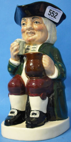 Appraisal: Royal Doulton Large Prototype Toby Jug Charrington D with plain