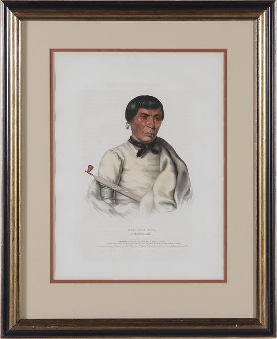 Appraisal: McKenney Hall Chippewa Chief Thomas McKenney James Hall - PEE-CHE-KIR