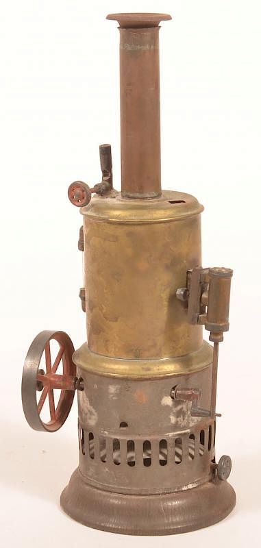 Appraisal: Antique Vertical Steam Engine Toy Antique Vertical Steam Engine Toy