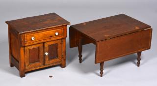 Appraisal: Miniature East TN Table Cupboard st item Miniature or child's