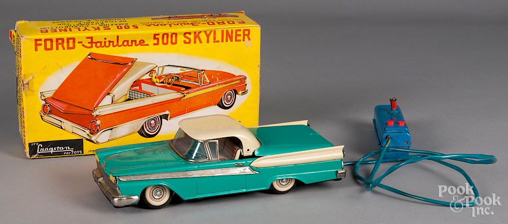 Appraisal: Cragstan Ford Fairlane Skyliner car Cragstan Ford Fairlane Skyliner battery