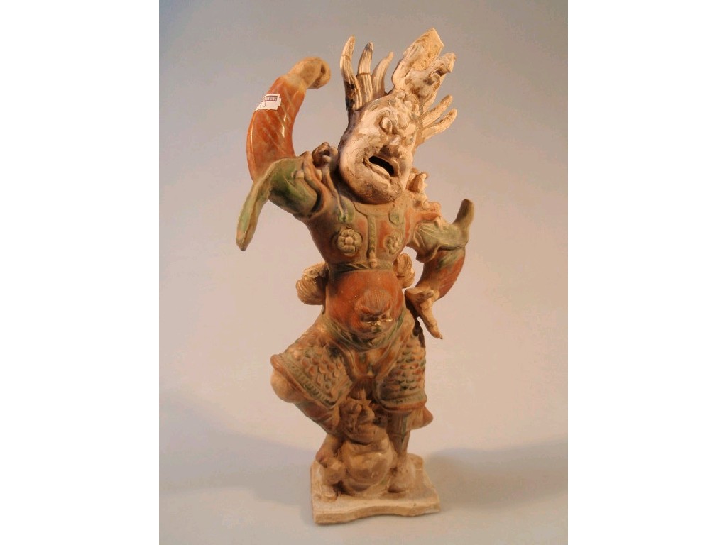 Appraisal: A Chinese guardian figure AF