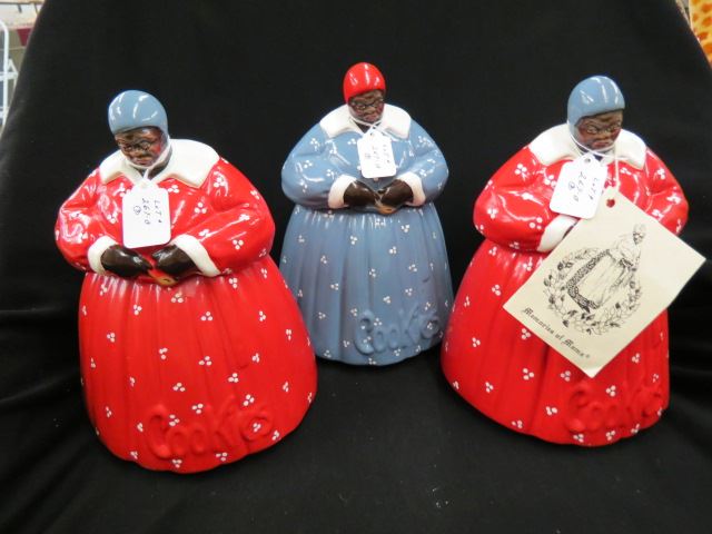 Appraisal: Figural Black Americana Cookie Jars Mermories of Mama Tulsa Oklahoma