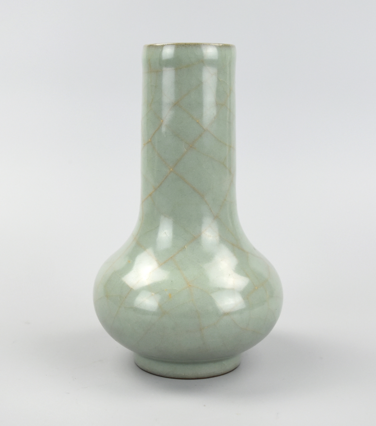 Appraisal: CHINESE SONG STYLE LONGQUAN WARE CELADON VASE A Chinese porcelain