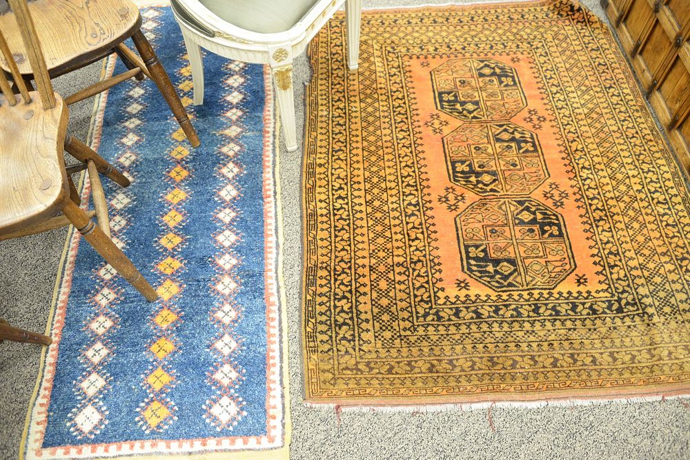 Appraisal: Three oriental throw rugs ' x ' ' x '