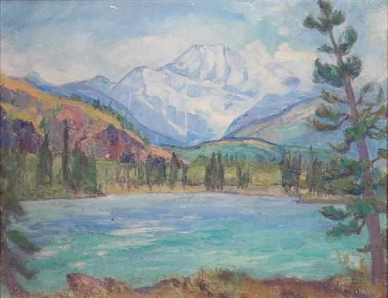 Appraisal: Edith Hoyt American - ''Mt Edith Cavel Jasper Park'' oil