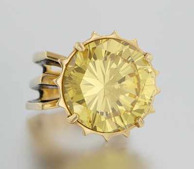 Appraisal: A Custom Made Ring by Elisa k yellow gold custom