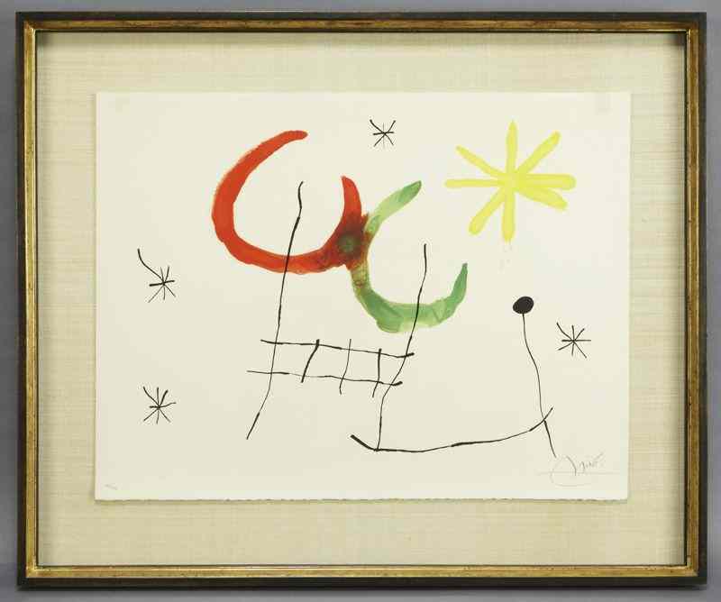 Appraisal: Joan Miro ''Ubu aux Baleares'' color lithograph Sheet ''H x