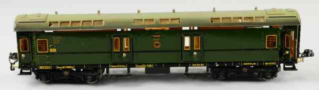 Appraisal: MARKLIN POST CAR 'O' gauge eight wheel car done in