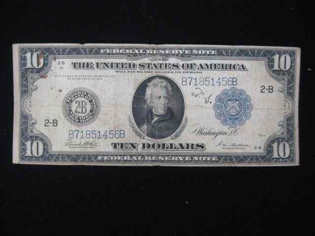 Appraisal: U S Federal Reserve Note portrait of Andrew Jackson