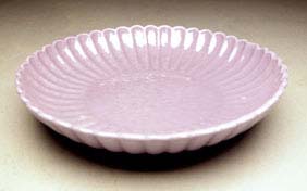 Appraisal: DAOGUANG LAVENDER GLAZED DISH Lovely and antique Chinese Daoguang Period