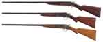 Appraisal: LOT OF THREE REMINGTON SINGLE BARREL SHOTGUNS No or Model