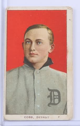 Appraisal: T- baseball card of Cobb Detroit several heavy creases Card