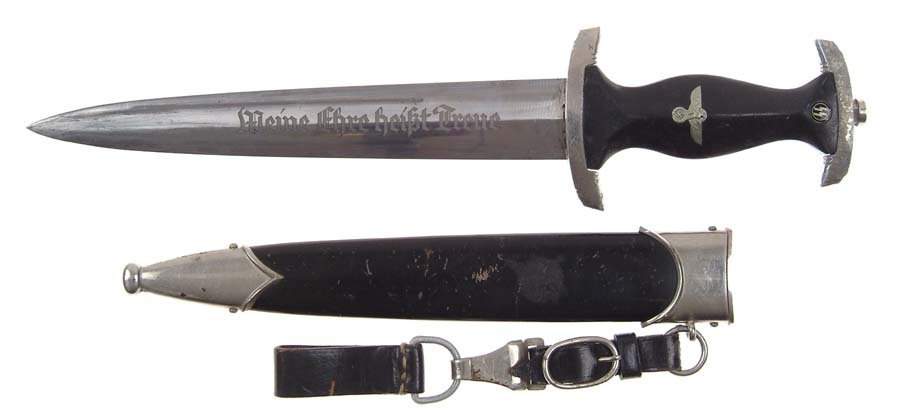 Appraisal: SS DAGGER - spear point blade with RZ M inside