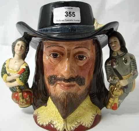 Appraisal: Royal Doulton large two handled Character Jug King Charles D