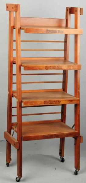 Appraisal: Wooden -Shelf Pepperidge Farm Rack s to s with heavier