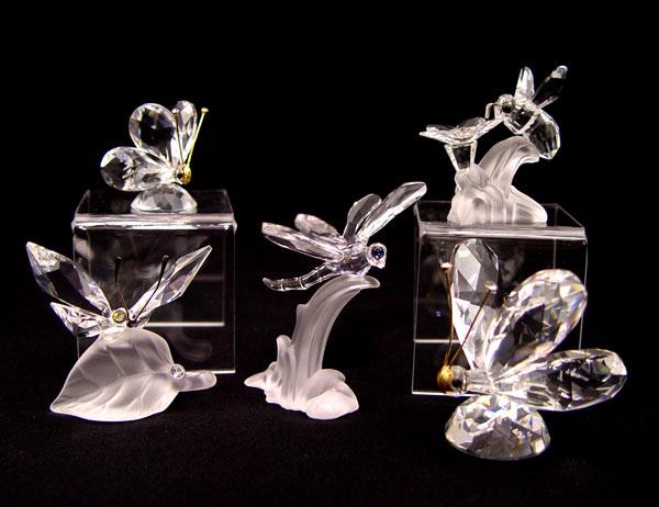 Appraisal: SWAROVSKI CRYSTAL PC INSECT FIGURINES C Schneiderbauer designer of Bumblebee