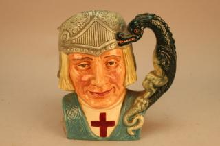 Appraisal: Royal Doulton St George Large Toby Mug Royal Doulton St