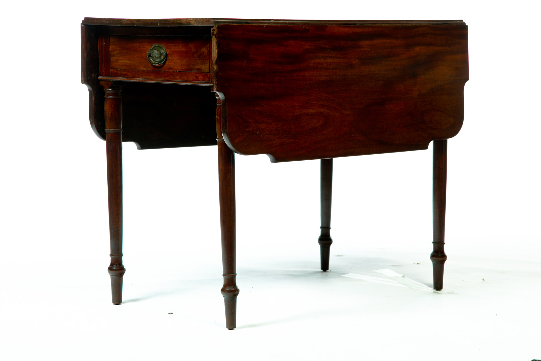 Appraisal: ONE-DRAWER DROP LEAF PEMBROKE TABLE American nd quarter- th century