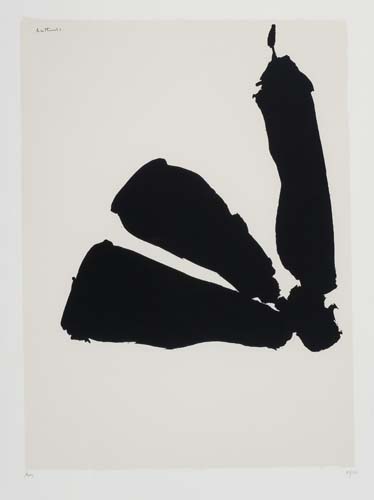 Appraisal: ROBERT MOTHERWELL Africa Suite Color screenprint printed in black and