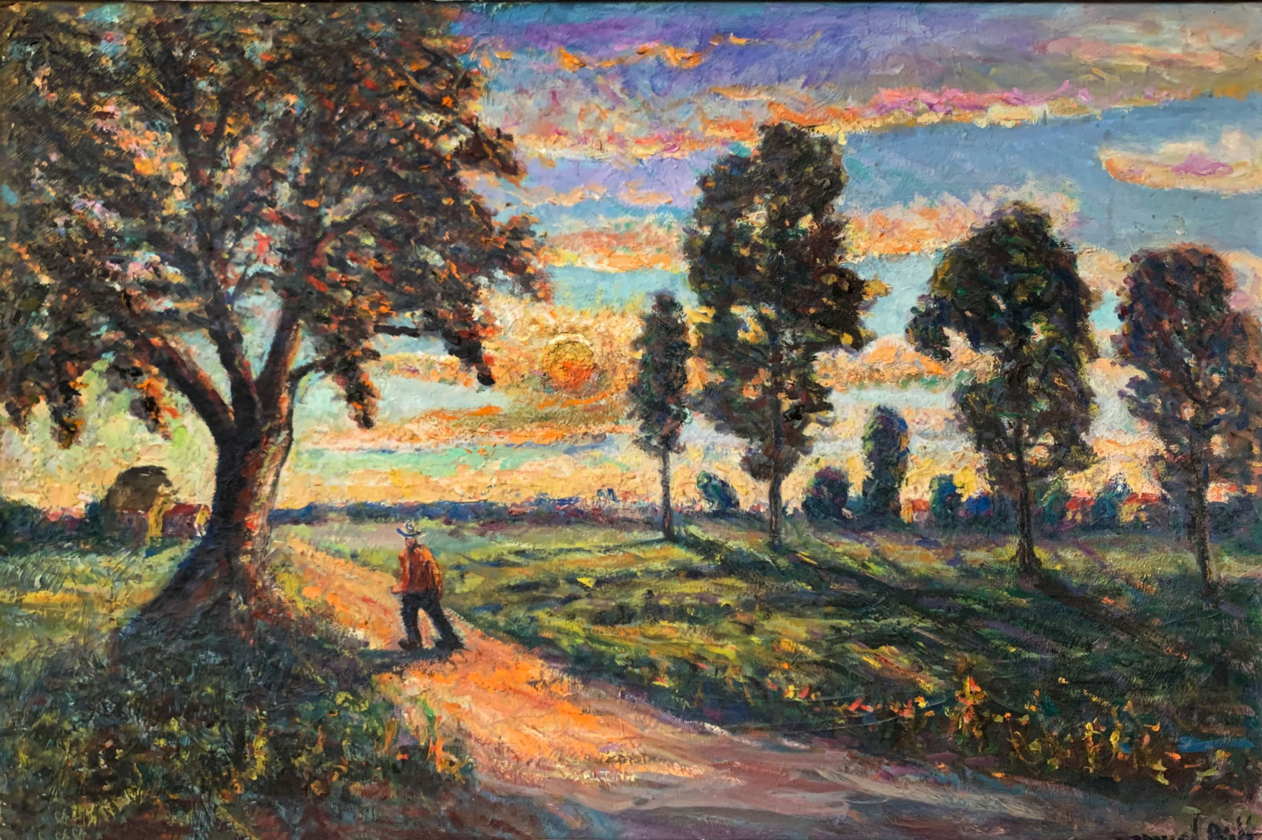 Appraisal: PRATT Samuel Baldwin American - ''Summer Sundown'' going home Oil