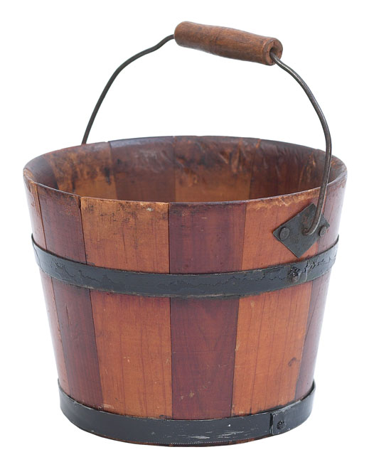 Appraisal: Shaker bucket c small form marked Enfield CT dia x