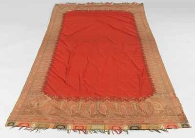 Appraisal: A Long Indian Kashmir Jamawar Shawl th Century Tightly woven