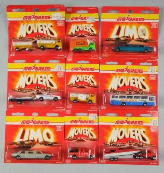 Appraisal: Lot of Majorette Vehicle Toys Description Includes two limousines six