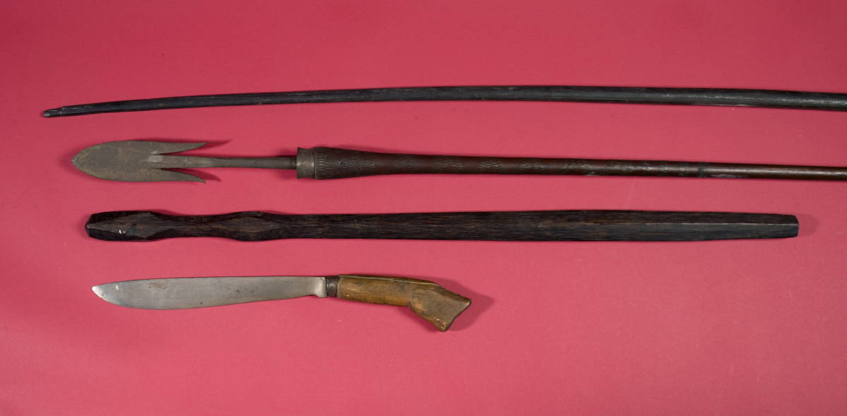 Appraisal: GROUP OF BONTOC PHILIPPINES NATIVE WEAPONS Comprised of a working