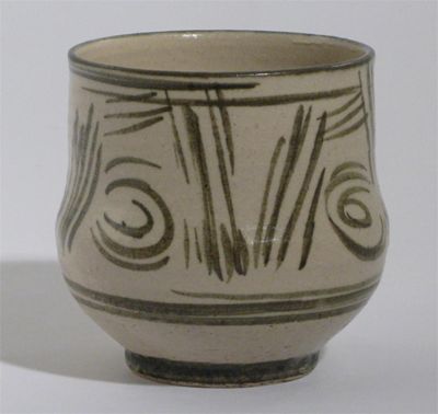 Appraisal: Bernard Forrester - a small stoneware Unomi painted with simple