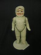 Appraisal: RARE JOINTED SNOW BABY piece jointed snow baby painted features