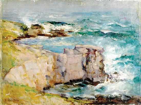 Appraisal: Isabel Cohen Doud South Carolina - SEA AND ROCKS oil