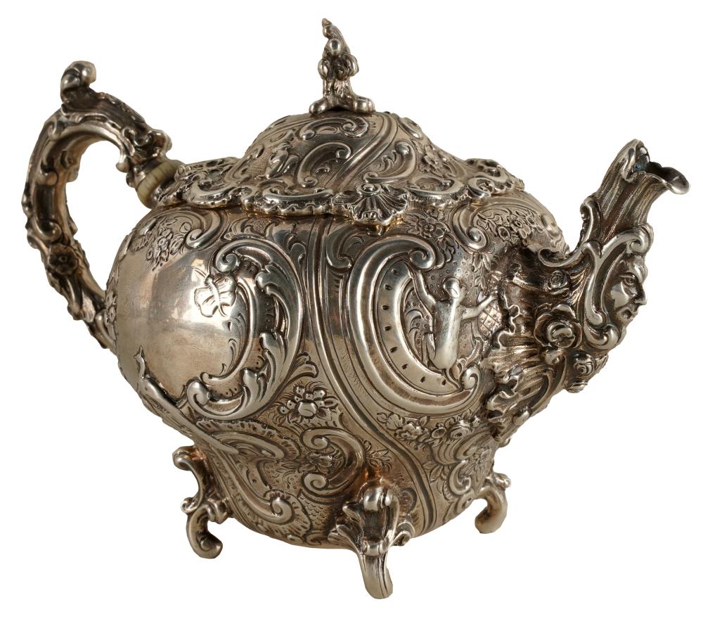 Appraisal: VICTORIAN STERLING TEAPOTCharles Johnston Hill London approximately grams Condition with