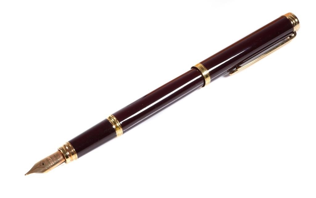 Appraisal: Waterman Gentleman bordeaux lacquer gold trim K gold M nib