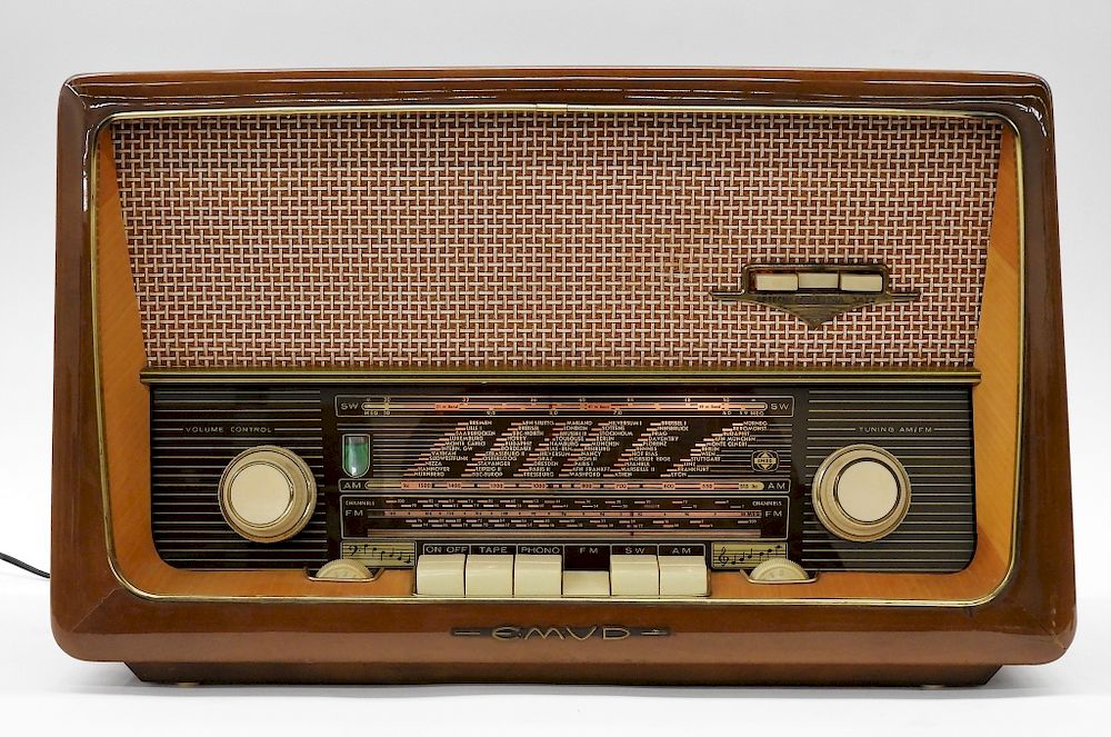 Appraisal: Emud Rekord Senior AM FM Modern Radio Stereo Germany Circa