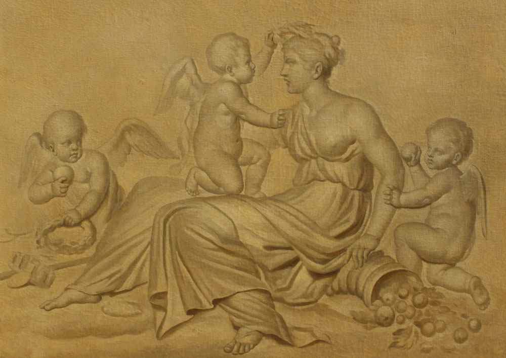 Appraisal: SAUVAGE Piat Joseph ATTRIBUTED Flemish - Putti at Play Oil