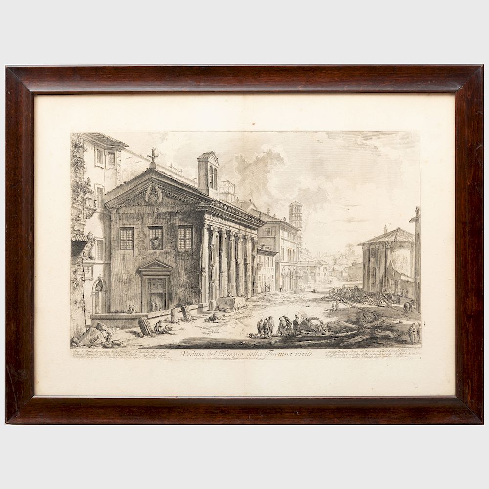 Appraisal: Giovanni Battista Piranesi - Veduta del Tempio della Fortuna virile