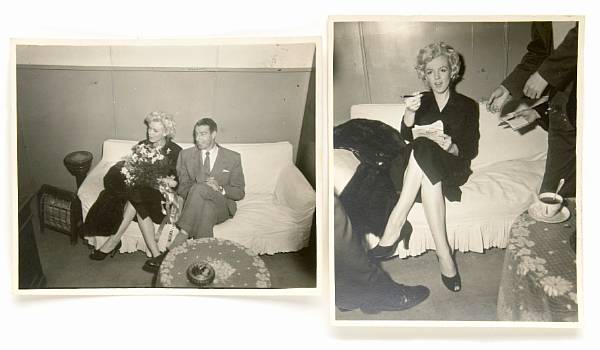 Appraisal: A Marilyn Monroe and Joe DiMaggio set of never-before-seen black